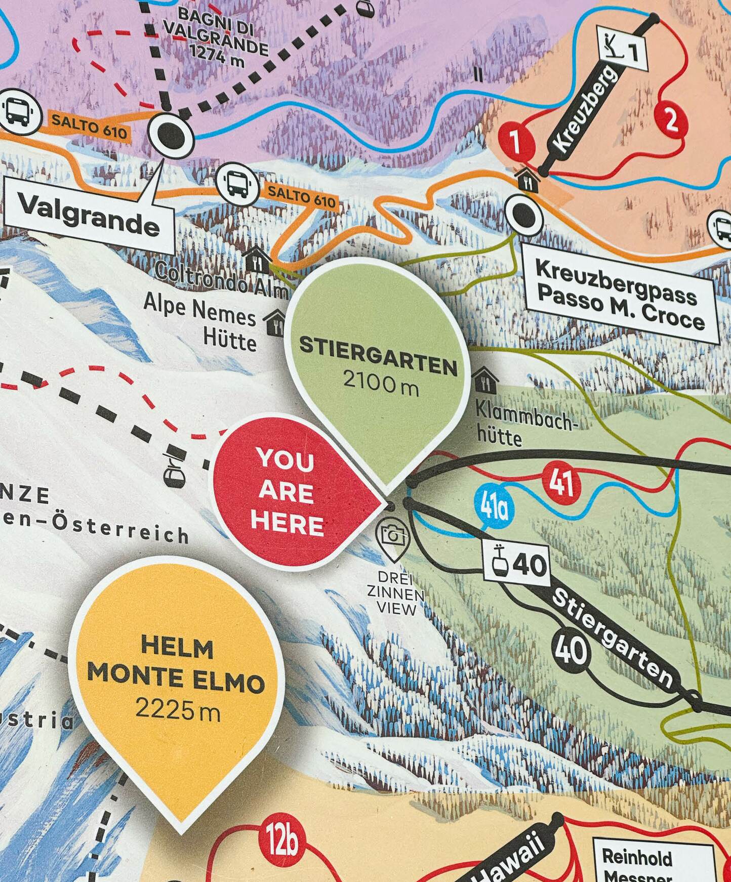 Wayfinding on the slopes